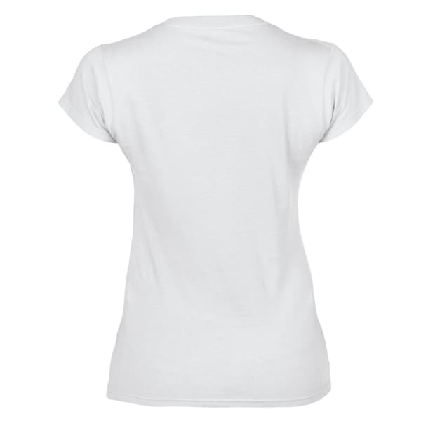 Gildan T-shirt med V-hals, dam/dam, Soft Touch