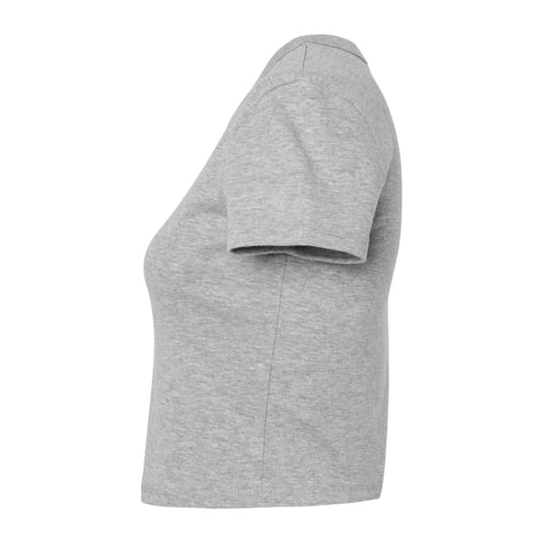 Bella + Canvas Dam/Herr Heather Micro-Rib Crop Top