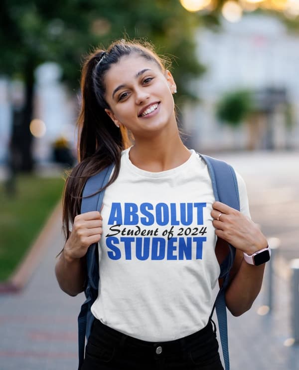 Studenten T-shirt Absolut student 2024