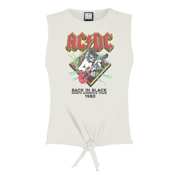 Amplified Womens/Ladies North America Tour 80 AC/DC Crop Top
