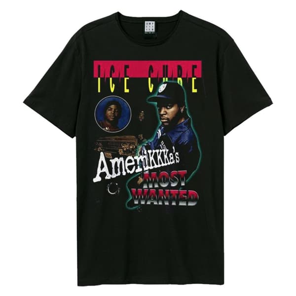 Amplified Unisex Vuxen Amerikas mest eftersökta Ice Cube Vintage T-shirt