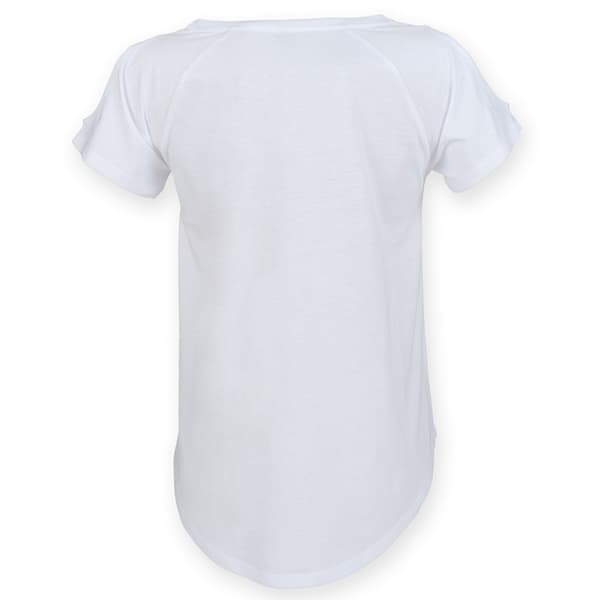 Skinni Fit Drop Tail T-Shirt för dam och dam