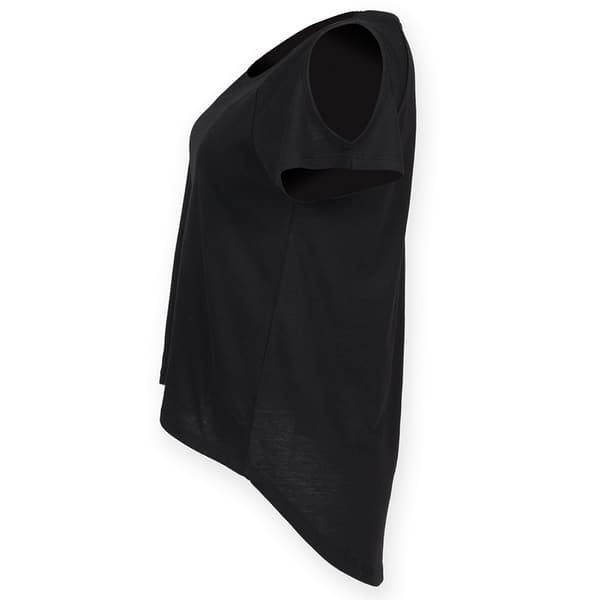 Skinni Fit Drop Tail T-Shirt för dam och dam