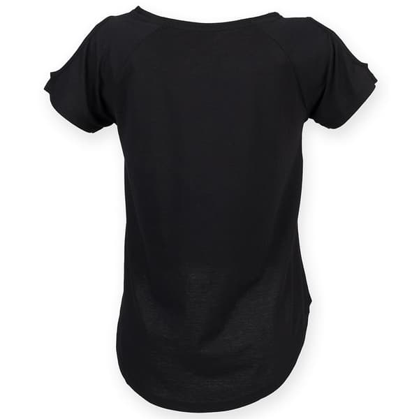 Skinni Fit Drop Tail T-Shirt för dam och dam