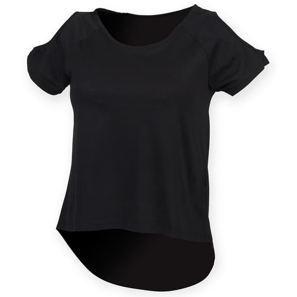 Skinni Fit Drop Tail T-Shirt för dam och dam