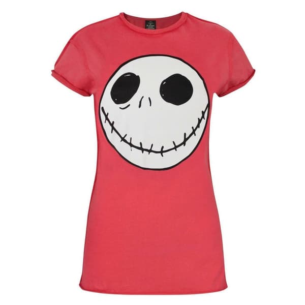 Nightmare Before Christmas Womens/Ladies Jack Skellington Reverse Seam T-Shirt