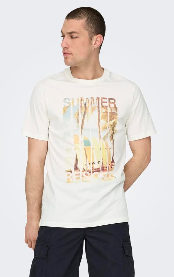 Only & Sons - onsMagdy Reg Photoprint Tee