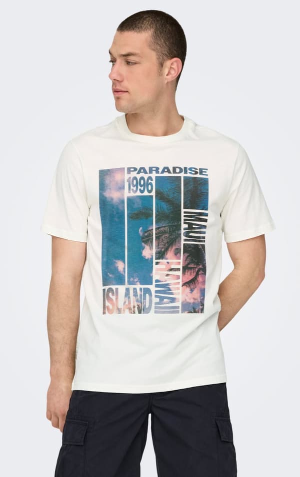 Only & Sons - onsMagdy Reg Photoprint Tee