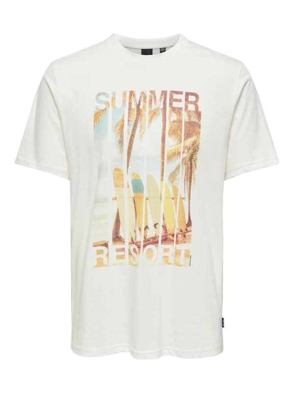 Only & Sons - onsMagdy Reg Photoprint Tee