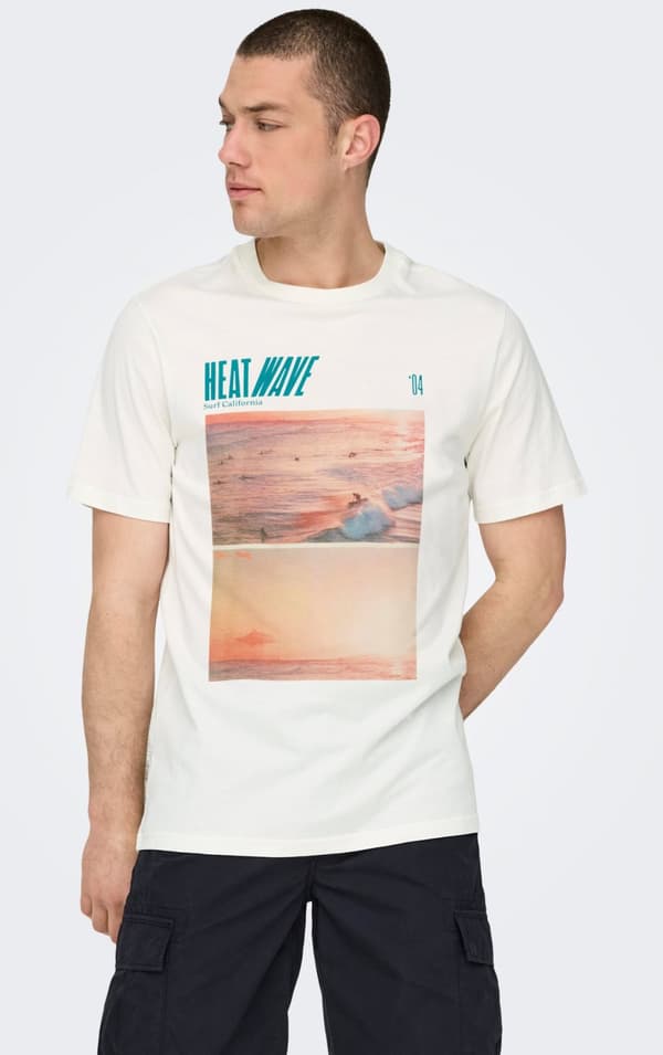 Only & Sons - onsMagdy Reg Photoprint Tee