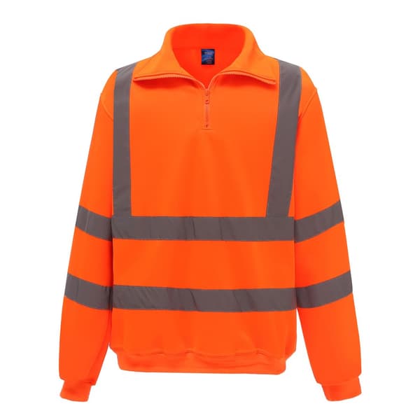 Yoko Unisex vuxen långärmad säkerhets-T-shirt med hög visibilitet