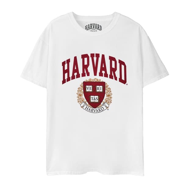Harvard University Unisex t-shirt med Crest-logotyp för vuxna