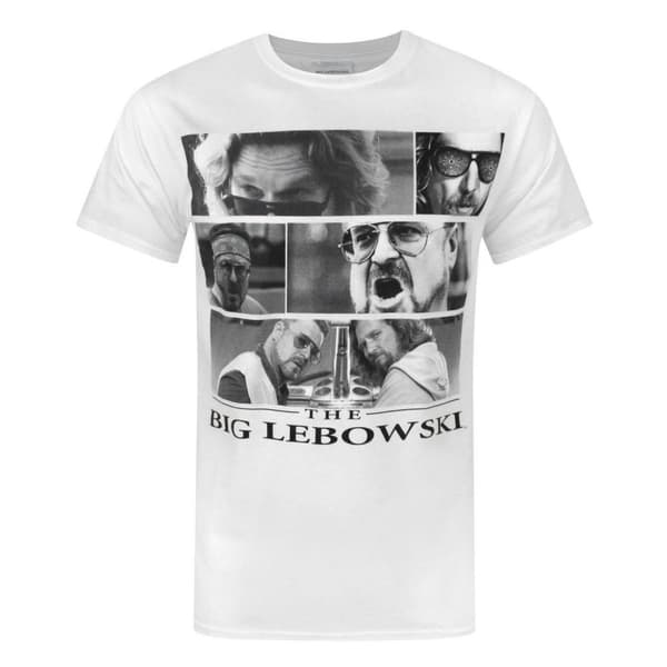 The Big Lebowski Mens The Dude & Walter T-Shirt White S