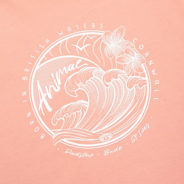 Animal Womens/Ladies Holly Waves Organic T-Shirt