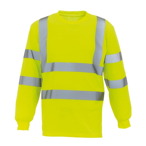Yoko Unisex Adult High-Vis Long-Sleeved T-Shirt