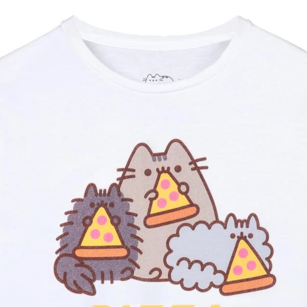 Pusheen Girls Pizza Purrty Short-Sleeved T-Shirt