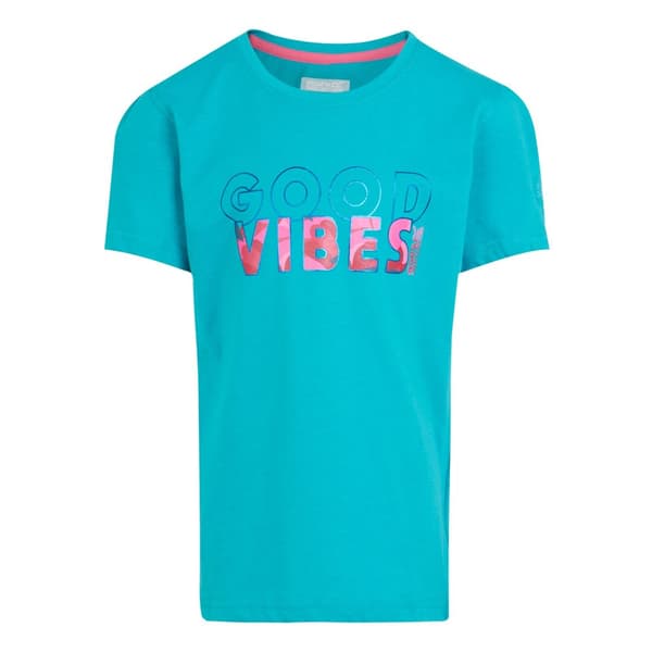 Regatta Barn/ungdomar Bosley VII Good Vibes T-shirt Tahoe Blue 9-10 Years