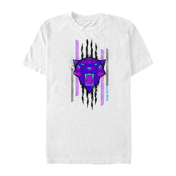 Marvel Wakanda Forever Panther T-shirt i bomull med repor för flickor