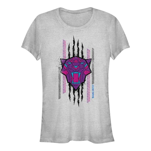 Marvel Wakanda Forever Panther T-shirt i bomull med repor för flickor