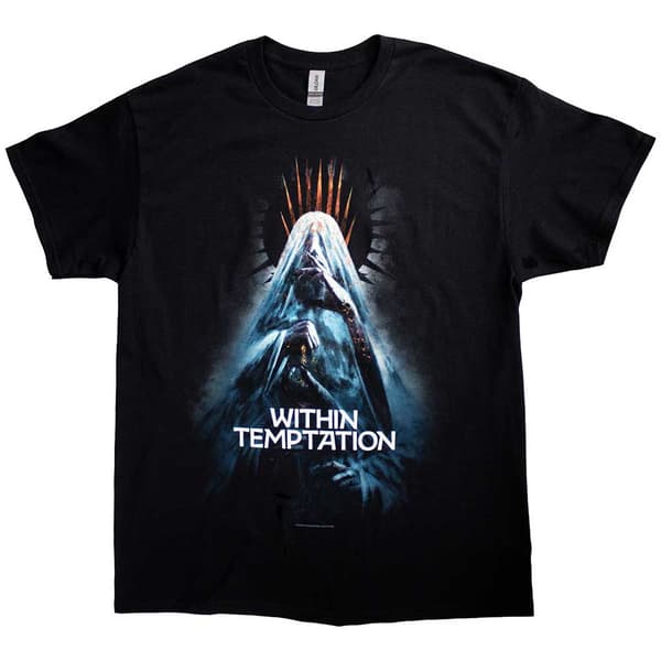 Within Temptation Unisex Vuxen Bleed Out Veil T-shirt med tryck på ryggen