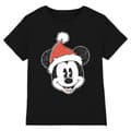Miniatyrbillede 1 af 2: Disney Unisex Adult Mickey Mouse Santa Hat T-Shirt