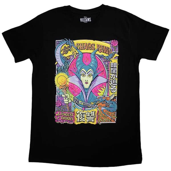 Sleeping Beauty Unisex Adult Let Chaos Reign Maleficent T-Shirt