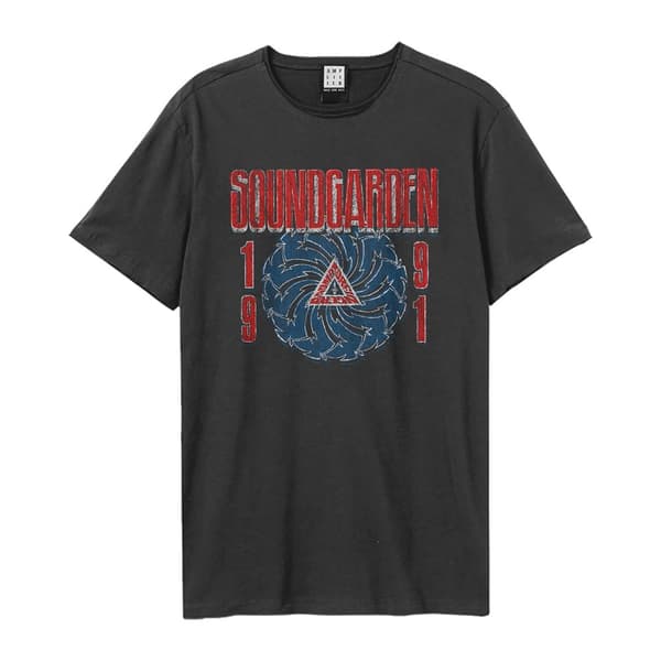 Amplified Unisex Adult 1991 Soundgarden Vintage T-Shirt Charcoal L
