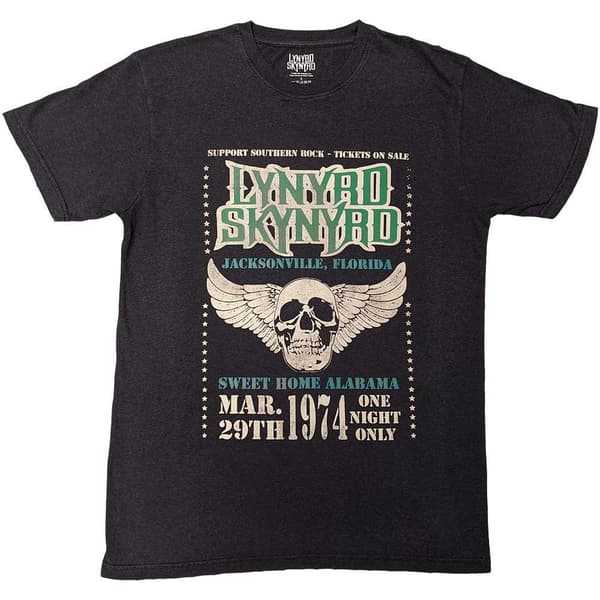 Lynyrd Skynyrd Unisex Adult Winged Skull T-Shirt