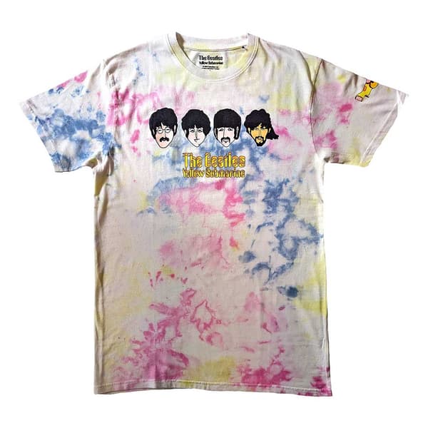 The Beatles Unisex Vuxen Yellow Submarine Heads & Apple Bonkers Tvättad T-shirt