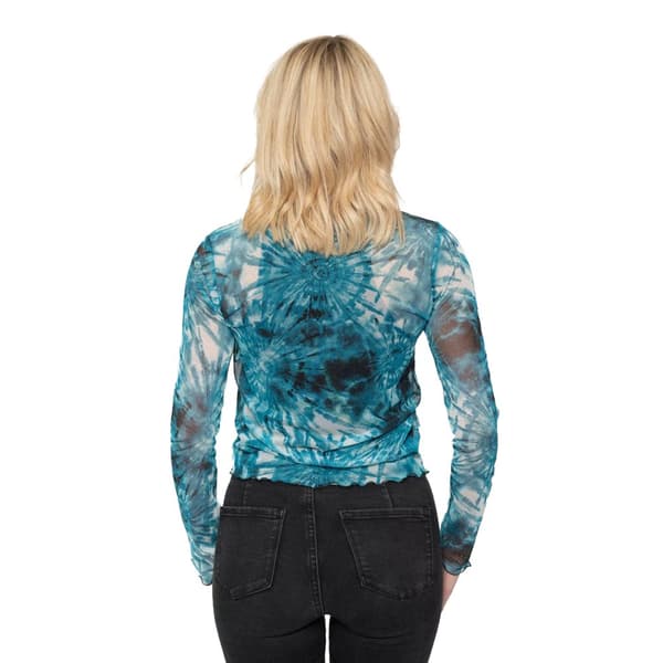 David Bowie Womens/Ladies Live & Well Mesh Long-Sleeved Crop Top