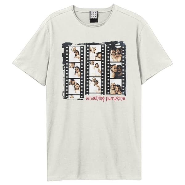 Amplified Unisex Adult Dream Photo Reel The Smashing Pumpkins Vintage T-Shirt White XS