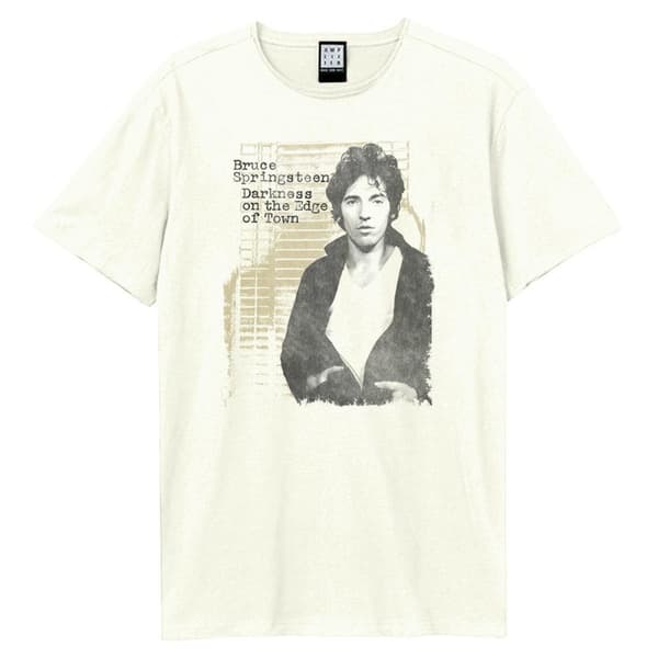 Amplified Unisex Adult Darkness Edge Of Town Bruce Springsteen T-Shirt
