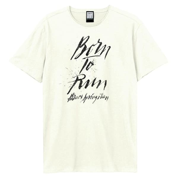 Amplified Unisex Adult Born To Run Bruce Springsteen T-Shirt