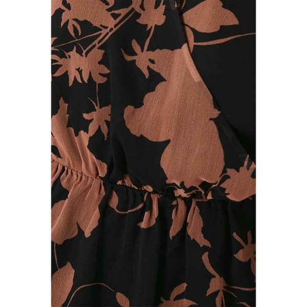 Principles Dam/Lady Floral Mock Wrap Petite Top