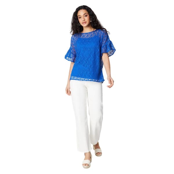 Principles Womens/Ladies Jersey Lace Detail Flutter Top