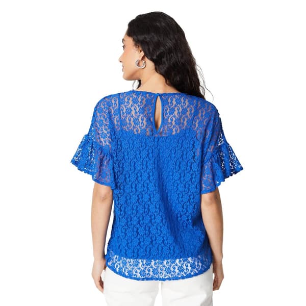 Principles Womens/Ladies Jersey Lace Detail Flutter Top