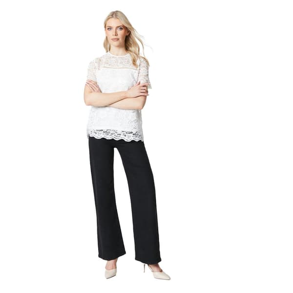 Principles Womens/Ladies Lace Jersey Lace Detail Top