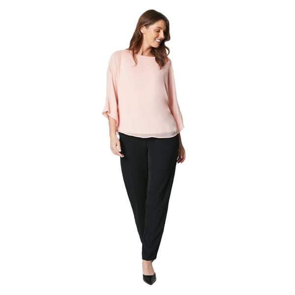 Principles Kvinnor/Damer Chiffon Batwing Sleeve Top