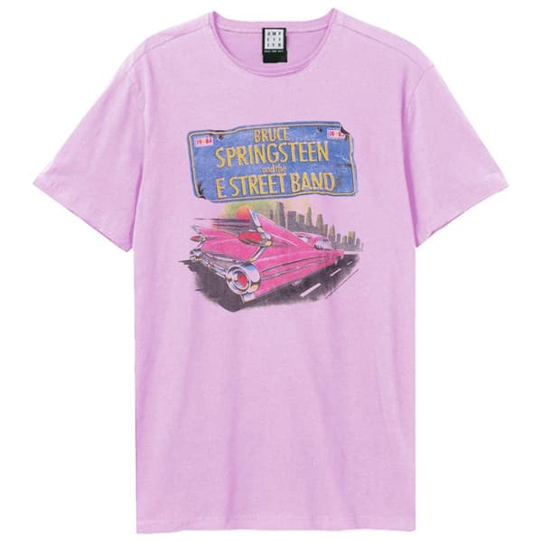 Amplified Unisex Vuxen Rosa Cadi Bruce Springsteen T-shirt