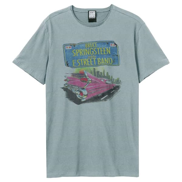 Amplified Unisex Vuxen Rosa Cadi Bruce Springsteen T-shirt