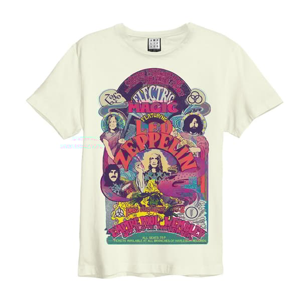 Amplified Unisex Vuxen Electric Magic Led Zeppelin Vintage T-shirt Multicoloured XL