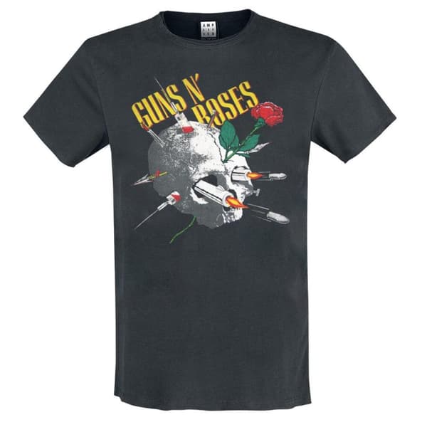 Amplified Unisex Vuxen Needle Skull Guns N Roses Vintage T-shirt