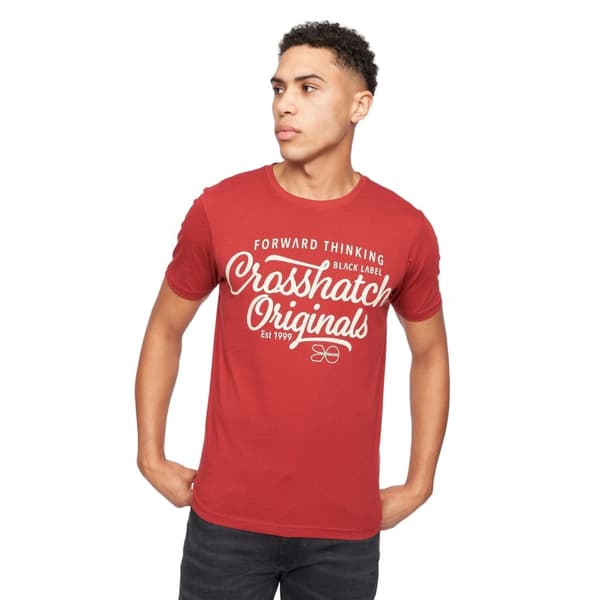 Crosshatch Mens Luckmoore Assorted Designs T-Shirt (Pack of 5)