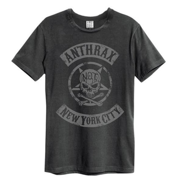 Amplified Unisex Adult New York City Anthrax Vintage T-Shirt