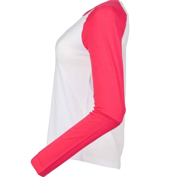 Skinni Fit Womens/Ladies Long-Sleeved Baseball T-Shirt