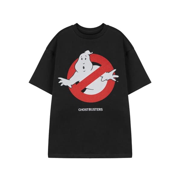 Ghostbusters Unisex Adult Classic Logo Short-Sleeved T-Shirt Black XL