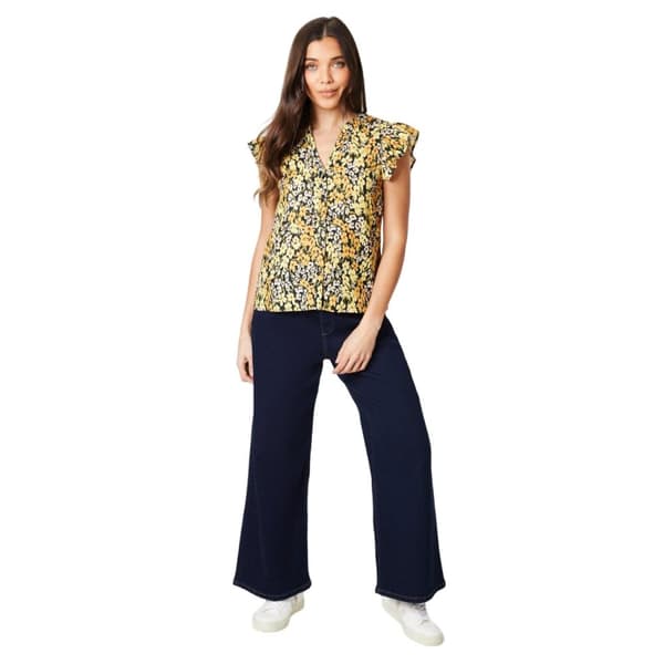 Dorothy Perkins Womens/Ladies Floral Ruffles Petite Top
