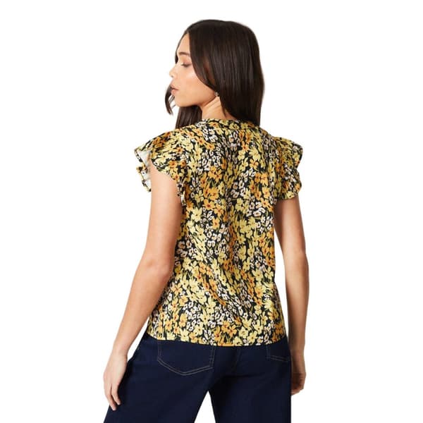 Dorothy Perkins Womens/Ladies Floral Ruffles Petite Top