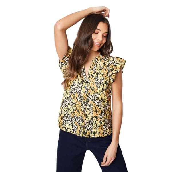 Dorothy Perkins Womens/Ladies Floral Ruffles Petite Top