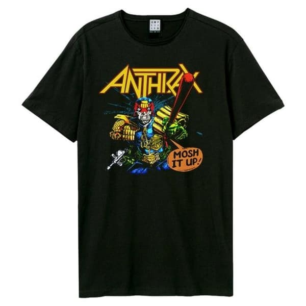 Amplified Unisex Adult I Am The Law Anthrax Vintage T-Shirt